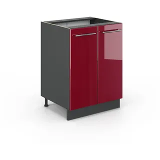 Vicco Unterschrank Fame-Line 60 x 82 x 51,6 cm Rot