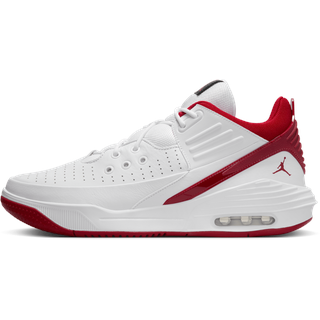 Jordan Nike Herren Max Aura 5 White/Gym Red-Black, 42.5 EU