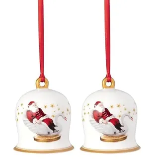 Villeroy & Boch – Annual Christmas Edition Jahres-Glocke 2024 Bunt, Glocke Weihnachten, Baumschmuck, Deko Weihnachten, Weihnachtsdekorationen, Sammlerstück, Premium Porcelain, Kunststoff
