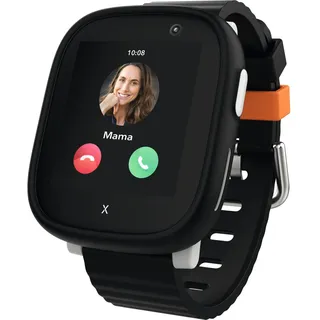 XPLORA X6 Play 4G 42,4 mm Kunststoffgehäuse schwarz Silikonarmband schwarz One Size
