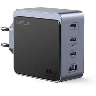 UGREEN Nexode S 100W 4-Port GaN Fast Charger (USB-A - 3x USB-C)