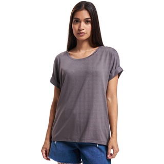 ONLY Damen Einfarbiges T-Shirt Basic Rundhals Ausschnitt Kurzarm Top Short Sleeve Oberteil ONLMOSTER, Farben:Dunkelbraun, Größe:S