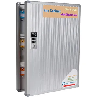 TUKA-i-AKUT Schlüsselkasten 72 Haken Aluminium 0 cm Grau/Silber