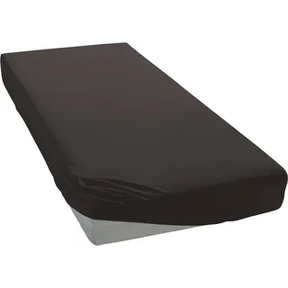 OTTO home Spannbettlaken Baumwolle-Jersey 120 x 200 cm schwarz