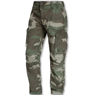 Vintage Industries Reef Camo, Cargohose - Braun/Oliv/Beige - L