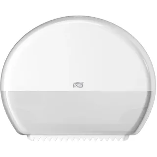 TORK Spender für Mini-Jumbo-Toilettenpapier Weiß T2 geschlossen, Elevation Linie, 555000