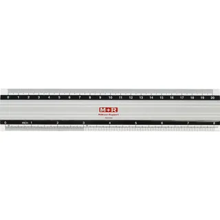 M+R Massstab, Aluminium-Lineal 20,0 cm, silber