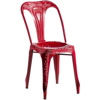 BigBuy Home Roter Stuhl, 41 x 39 x 85 cm