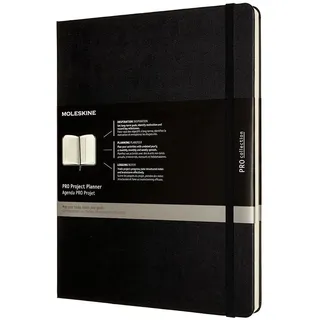 Moleskine Pro Projektplaner un Notizbuch Schwarz