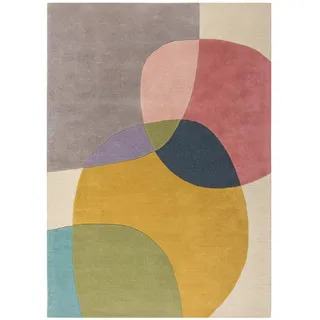 Wollteppich , Multicolor , Textil , Struktur , rechteckig , 170x120 cm , Reach , für Fußbodenheizung geeignet, in verschiedenen Größen erhältlich , Teppiche und Böden, Teppiche, Schafwollteppiche