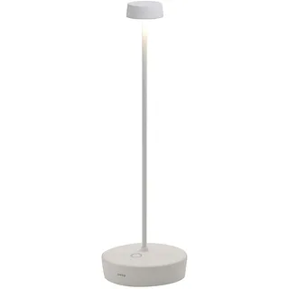 Zafferano, Swap Pro Lampe, Wiederaufladbare und Kabellose Tischlampe mit Touch Control, Geeignet für den Innen- und Außenbereich, Dimmer, 2700 K, Höhe 32,5 cm, Farbe Weiß