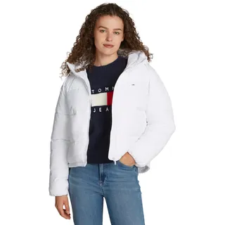 Tommy Jeans Damen Pufferjacke Warm, Weiß (White), M