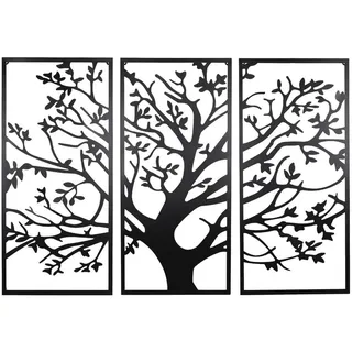 Ambia Home Wanddeko , Schwarz , Metall , 168x120x2 cm , Bilder & Rahmen, Wanddeko