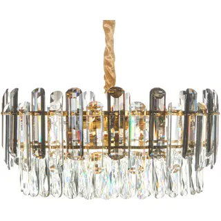 Beliani Kronleuchter Glas Gold Mantaro