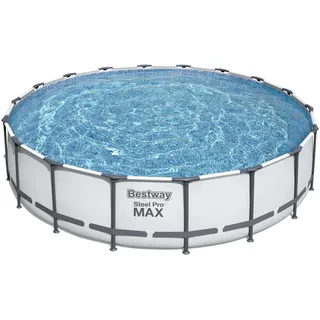 Steel Pro Max Frame Pool Set 549 x 122 cm lichtgrau inkl. Filterpumpe