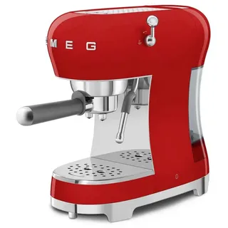 Smeg 50's Style ECF02 Rot Siebträgermaschine