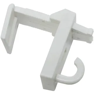 GARDINIA Klemmträger mit Haken Weiß