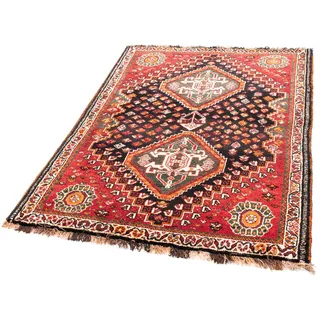 morgenland Orientteppich »Perser - Nomadic - 157 x 113 cm - dunkelblau«, rechteckig, 10 mm Höhe, Wohnzimmer, Handgeknüpft, Einzelstück mit Zertifikat, blau