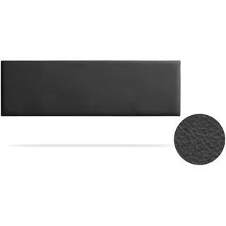 Kopfteil gepolstert Nova Kunstleder 160x50x5 cm - Schwarz - Moonia , Holz , 160x5x50 cm , Schlafzimmer, Betten