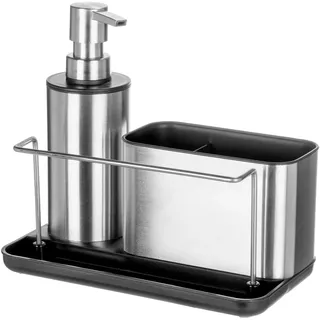 Schöner Wohnen Küchenorganizer-Set SHIRLEY 21 x 18,5 x 11,5 cm Silber