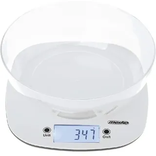 ADLER Mesko Küchenwaage mit Schüssel, 700ml Kapazität, Tara-Funktion