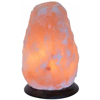 Wagner Life Design Salzkristall-Tischlampe "Rock" E14 1 Stk. Warmweiß Handgefertigt aus Salzkristall - jeder Stein ein Unikat, ca.1,7 kg, orange