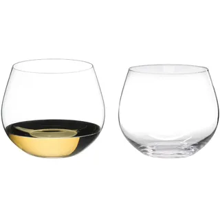 RIEDEL The O Wine Tumbler Im Eichenfass gereifter Chardonnay - 2er Set, Weinglas, Kristallglas, Spülmaschinenfest - 0414/97