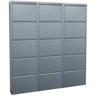 ebuy24 Schuhkipper grau , Grau , Holzwerkstoff , 150x173x16 cm , Garderobe, Schuhaufbewahrung, Schuhkipper