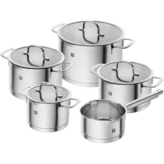 Zwilling TrueFlow Topf-Set 5-tlg. Kochtopf + Bratpfanne + Stieltopf