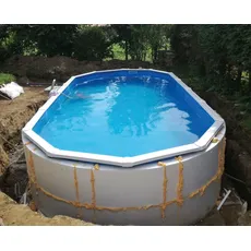 KWAD Poolwandisolierung »Pool Protector T60«, (32 St.), für Ovalformbecken der Größe 920x460x132 cm, weiß