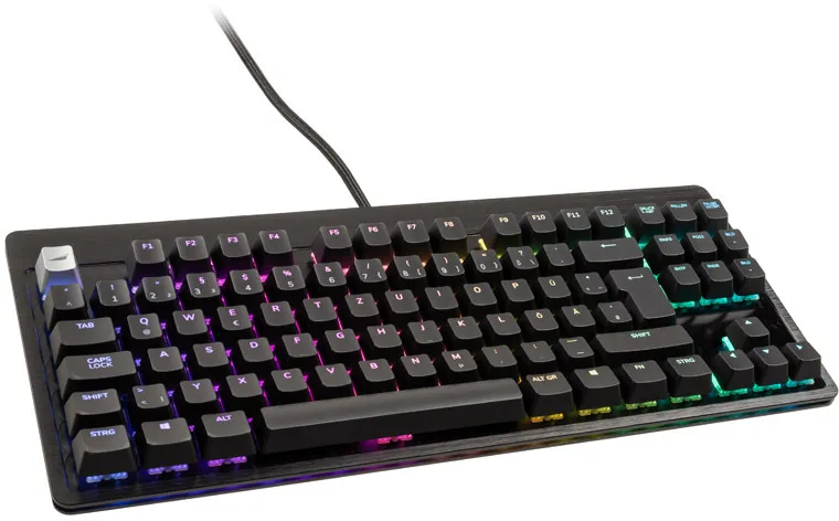 Bild von Everest Core Midnight Black, TKL, LEDs RGB, MX RED, USB, DE (MG-EVK2B-CR1-DE)