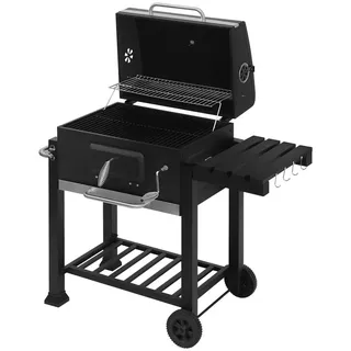 Woltu Holzkohlegrill schwarz