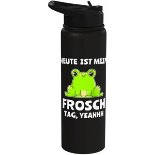 Lustige Frösche Froschmotiv Froschprinz Laubfrosch Frosch Stainless Steel Insulated Water Bottle