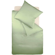 Bild von Bettwäsche »Colours«, in weicher Interlock Jersey Qualität aus 100% Baumwolle, Bett- und Kopfkissenbezug mit Reißverschluss, STANDARD 100 by OEKO-TEX® zertifiziert, grün