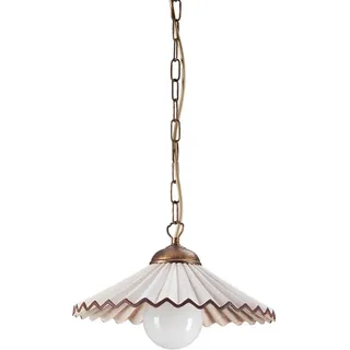 Hängeleuchte , Bernsteinfarben , Metall, Keramik , 100 cm , Lampen & Leuchten, Leuchtenserien