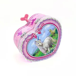 PULIO Herz -veränderte Musikbox 2 Einhörner 130uc Pecoware