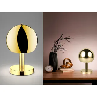 LED Tischleuchte Messing Gold, Pilzlampe Wohnzimmer Nachttischlampe Schlafzimmer