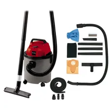 Einhell Nass Trockensauger TC-VC 1815 (1250 W, 180 mbar, 15 l, Kunststoffbehälter, 1,5 m Saugschlauch, umfangreiches Zubehör) + Einhell Ersatzschlauch passend für Nass Trockensauger