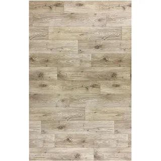 Vinylteppich mit Parkett-Effekt, Küche, Wohnzimmer, verschiedene Größen (Eiche 150 x 200 cm), waschbar, rutschfest, Bodenbeschichtung und strapazierfähig, Wohnzimmer, Bad, Haus, Küche, Flur