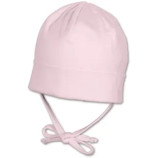 Sterntaler OCS Beanie Uni - Baby Beanie Mütze aus Singlejersey (Bio) - Jungen Kopfbedeckung mit Umschlag und Ohrenklappen - Baby und Kinder Übergangsmütze zum Binden - ab Geburt