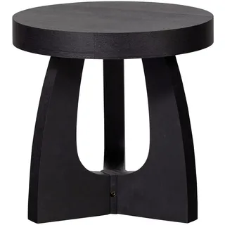 Woood Beistelltisch , schwarz , Maße cm H: 45 Ø: 45