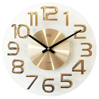 JVD Wanduhr modern Glasuhr - JVD HT098.1