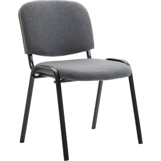 CLP Besucherstuhl Ken V2 Stoff mit robustem Metallgestell und gepolsterter Rückenlehne braun - Braun