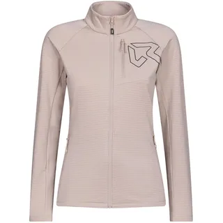 Rock Experience Damen Arrows Mock Neck Woman Fleece Technisches Berg-Sweatshirt | Outdoor, Beige, XS EU