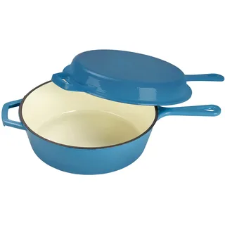 Echtwerk Topf-Set 4-tlg. Schmortopf + Grillpfanne + Bratpfanne + Deckel