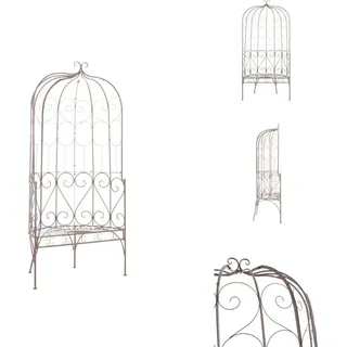 vidaXL Gartenbank 95 cm Eisen Antik Braun - Gartenbänke - Braun