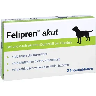 Felinapharm GmbH FELIPREN akut Kautabletten bei Durchfall für Hunde 24 St.