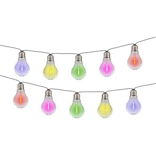 Näve Solarleuchte , Klar , Glas , rund , 370 cm , mit Schalter , Lampen & Leuchten, Außenbeleuchtung, Solarleuchten