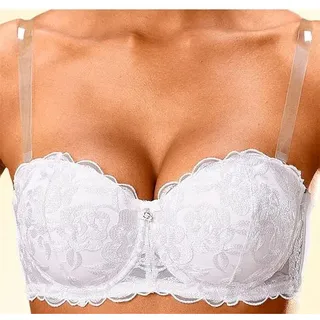 ABRACADA BRA BH-Träger 2 Stk. Trägerbreite 1,8 cm - transparent, zum Austauschen, transparent,