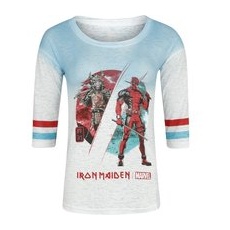 Iron Maiden  Iron Maiden x Marvel Collection - Samurai Comp  Girl-Shirt  weiß/türkis